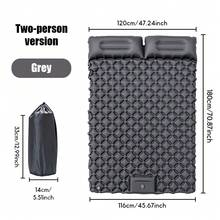 1 buah Kasur Angin Tiup Ganda dengan Pompa Kaki, Bahan Nilon TPU Tebal, Pompa Kaki Terintegrasi, Sangat Nyaman, Pengisian Otomatis Cepat, Ideal untuk Berkemah, Bepergian, dan Penggunaan di Rumah - Kasur tidur ganda - View 14