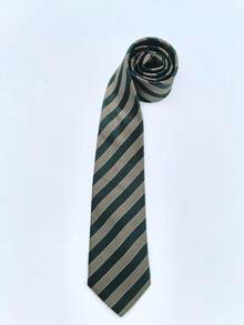 1pc Luxury Striped Men's Tie, French Luxury Striped Men's Tie Men's Business Suit Style, Commuting Accessories - Multicolor - View 5