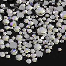 YONGNING SS4-20 1300pcs Mixed Size Crystal Non-Hotmelt Transparent Glass Rhinestones Flat Back Decorative Pieces DIY Nail Art 3D For Shoes, Clothing, Hats And Other Daily Items - Mixed Size - View 36