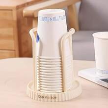 Multifunctional Cup Holder, Disposable Paper Cup Storage Rack, Plastic Cup Holder, Plastic Paper Cup Dispenser, Durable Countertop Paper Cup Dispenser, Suitable For Home, Office, Spa, Bar, Cafe - Simple - View 4