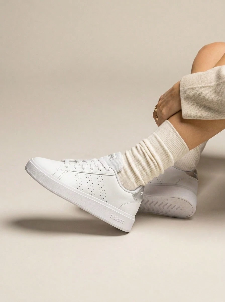 Adidas 优势 2.0 - 雲白/灰二/銀金屬色 - 查看 1