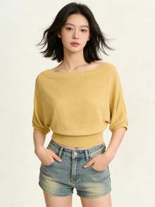 Women Tops - Yellow - View 3
