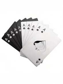 20pcs/10pcs/1pc Metal Bottle Opener, Poker Card Shaped Bottle Opener, Groomsman Ace Of Spades Bottle Opener, Steel Beer Bottle Opener, Fits In Wallet And Pocket, Room Decor, Accessory - Multicolor - View 15
