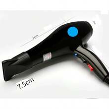 Secador de Pelo Portátil de Viaje de 1000W de Alta Potencia que No Daña el Cabello - Negro - Ver 6