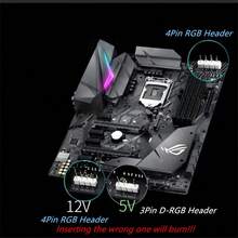 5-24V 3-Pin 4-Pin RGB LED Strip Connector 1-To-1 2 3 4 5 Splitter Extension Cable Compatible With Computer Fan Motherboard AURA RGB LED Strip - 30cm/11.8in - View 10