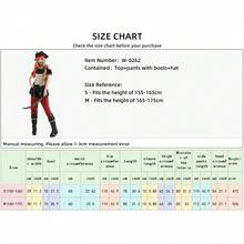 Caribbean Pirate Role Play Costume Set For Women, Captain Jack Style, Adult Halloween Party Outfit - Multicolor - View 10