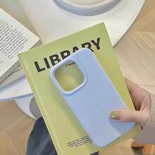 Grooved Button Design, High-Quality Liquid Silicone Phone Case, Compatible With 17 AIR 16 15 14 13 12 11 Pro Max, Soft Waxy Touch, Skin-Friendly And Comfortable. - Blue - View 3