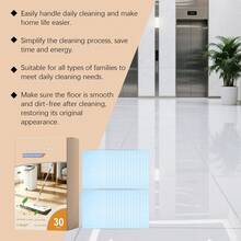 30Pcs Floor Cleaner Dissolvable Sheets, Powerful Cleaning Quick-Drying Floor Care Refills For Mopping(Two Packaging Options Will Be Shipped Randomly.) - Floor Cleaning Tablets - Blue - View 5