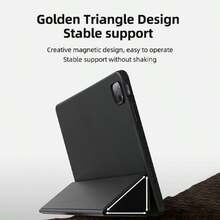 Schutzhülle kompatibel mit iPad 11. Generation, A16 Hülle, TPU Softshell, minimalistisches Design/Schwarz/faltbare Tablet-Schutzhülle, Hülle, Smart Sleep Wake, kompatibel mit iPad 10. Generation, Air 11 (M2), Air 11, 8. Generation 10,2 Zoll, 9. Generation 10,2 Zoll, Pad2 11 Zoll/ Pad SE 11 Zoll, Idea Tab 11/ Tab M11 Hülle, kompatibel mit iPad/// Tab - Schwarz - Übersicht 4