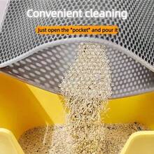 Honeycomb Double-Layer Cat Litter Mat, Waterproof, Non-Slip And Easy To Clean, Effectively Controls Cat Litter Tracking - Multicolor - View 11
