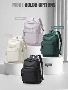 Laptop Backpack For Women Men, Casual Daypack With Multiple Pockets, Lightweight Waterproof School College Computer Bag Fits 15.6 Inch Laptop - Multicolor - View 3