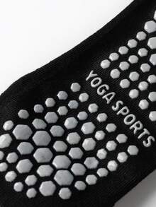 1/6 Paar Schwarz & Weiß Basic-Farbe Rüschenrand Vollsohle rutschfeste Yoga-Kurzsocken, Vollhandfläche Silikon rutschfeste Sohle, Rüschenrand Bündchen, atmungsaktiv hautfreundlich feuchtigkeitsableitend vielseitig einsetzbare Indoor-Socken - Verschiedenfarbig - Übersicht 3