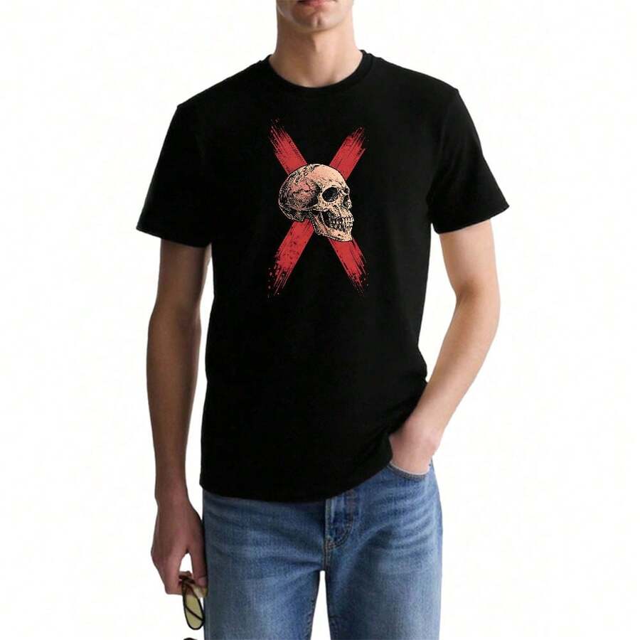 Men T-Shirts - 黑色 - 查看 1