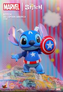 Hot Toys Disney Marvel Stitch COSBI 系列盲盒，創意桌面裝飾，適合 14 歲以上成人 - 彩色 - 查看 3