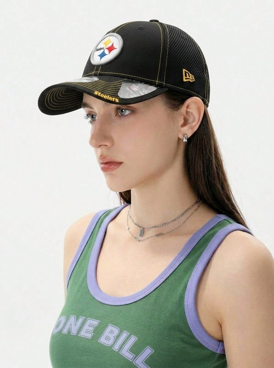 New Era 39Thirty Men's Hat Black - Black - View 1