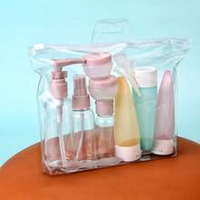 1/11pcs Travel Refillable Bottle Set With Funnel And Spatula, Macaron Color. Leak-Proof And Space-Saving, Easy To Fill. Ideal For Business Trips, Camping And Vacations, Perfect For Office Workers And Students. - Multicolor - View 12