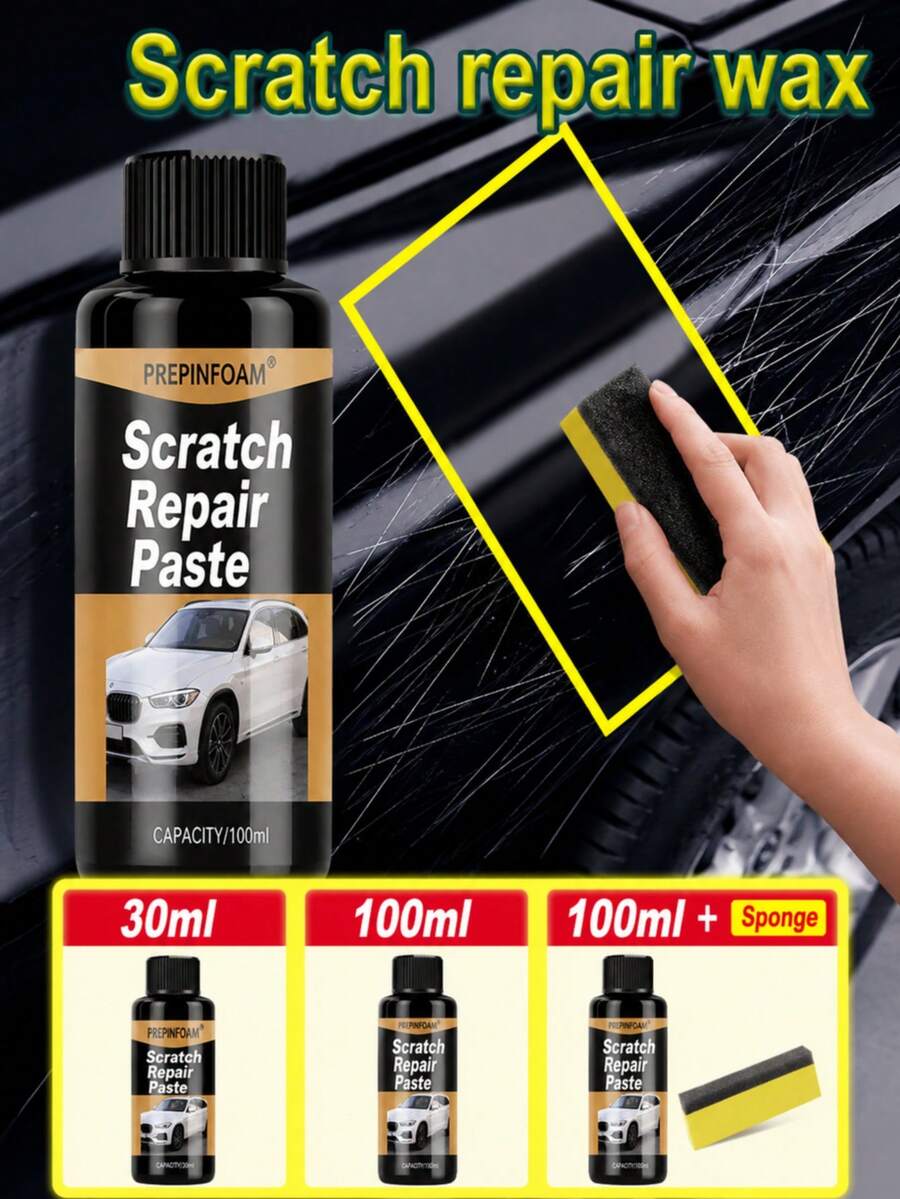 HGKJ P10 Car Paint Care Scratch Repairer Paint Scratch Repair Protection Scratch Removal Polish, Car Scratch Wax Deep Repair Artifact Paint Decontamination & Mark Removal Paste Scratch Repair Agent, Cross-Border Version, Family Gift (Style Is Random)