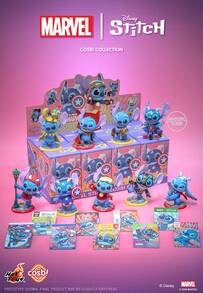 Hot Toys Disney Marvel Stitch COSBI 系列盲盒，創意桌面裝飾，適合 14 歲以上成人 - 彩色 - 查看 1