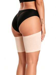 1 Pair Women's Outdoor Sports Leg Sleeves, High Elastic Silicone Anti-Friction Thigh Guards, Non-Slip Thigh Bands, No Slipping, Suitable For Daily Work, Running, Basketball, Yoga And Other Sports - Multicolor - View 6