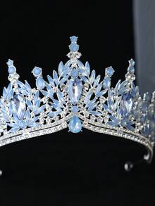 1 pieza Corona nupcial con cristales, accesorio de reina y princesa, adecuado para baile, fiesta, concurso de belleza, cumpleaños - Multicolor - Ver 6