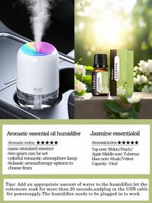 200ml 車用超音波靜音加濕器，3色6香，LED氛圍燈，USB供電(插電式)，自動斷電，適用於汽車、辦公室、臥室、飯店，多組套裝選擇，完美禮物 - A - 查看 20