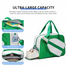 Bolsa de Pickleball de Verano: Mochila Impermeable y Ligera, Diseño de Separación Seco/Húmedo, Estructura de Múltiples Compartimentos, Puede Almacenar 4-6 Raquetas y Equipo, Equipada con Correas de Hombro Ajustables y Asa Superior, Duradera, Ideal para Deportes/Viajes. - Multicolor - Ver 5