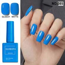GUIBOFU 3件組/套 霧面黃藍粉色凝膠指甲油套組,15ml UV LED 浸泡式彩色凝膠指甲油套組,配色瓶裝,柔霧糖果系列美甲藝術 - 彩色 - 查看 6
