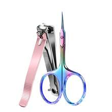 ANDVICTORY 4pcs Nail Clipper Scissors Cuticle Trimmer Set, Extremely Sharp Blades, With Cuticle Pusher And Stainless Steel Cutter, Suitable For Foot Care, Nail Care And Fingernails - Multicolor - View 9