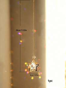 1pc Colorful Rhinestone Sun & Star Crystal Prism Suncatcher, Rainbow Maker Window Hanging Decor, Suitable For Outdoor, Garden, Home, Bedroom, Wall, Balcony And Room Decoration, Exquisite Gift For Birthday, Graduation, Mother's Day, Valentine's Day And Christmas - Multiple Styles - View 10