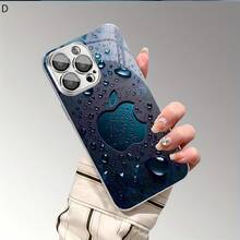 [Delivery Within 24 Hours From Germany]Electroplated Silver Frame Tempered Glass Shockproof Phone Case, Cool Dark Gradient Water Drop Realistic Window Raindrop HD Print, Anti-Scratch Drop Resistant Protective Cover Fits IPhone11-17Plus Pro Max 17Air 16e  S21-S26 Ultra Edge,Fe,PlusSeries, Minimal Fresh Daily Accessory, Elegant Gift For Water  Pattern Lovers - 1 - View 7