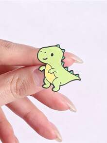 5pcs Cute Q-Version Little Dinosaur Enamel Brooches, Multiple Colors And Types Dinosaur Badges, Fashion Clothing Backpack Accessories, Best Gift For Friends - Multicolor - View 8