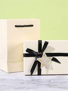 3pcs Gift Box Set, Ribbon Bow Gift Box, Suitable For Holiday Gift Packaging, Birthday/Christmas/Valentine's Day/Halloween/Wedding Holiday Gift Packaging Supplies - Off-white - View 6