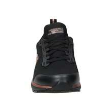 Skechers سكيتشرز | حذاء عمل سكيتشرز سكواد SR للنساء - حذاء عمل أسود - حذاء رياضي سهل الارتداء - مريح - مثالي للوقوف - موديل 77222EC-BKRG - الأسود - مشاهدة 3