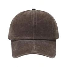 1 pieza Gorra de béisbol de moda de unicolor de algodón - A - Ver 11