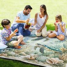1pc Turtle Pattern Beach Mat, Extra Large Beach Mat, Lightweight And Durable. Perfect For Travel, Camping And Picnic. Adult Extra Large Size. Perfect For Beach And Outdoor Adventures - Style8 - View 6