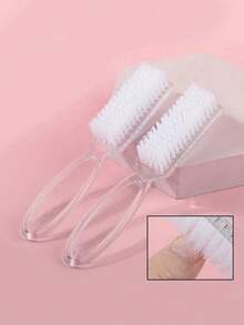 20/5pcs/1pc Nail Brush Set For Cleaning Nails And Toes, Ergonomic Handle Grip Nail Brush, Professional Manicure Pedicure Tool, Home Salon Cleaning Brush Set With Sturdy Bristles, Colorful Dust Brush Handle, Multifunctional Nail Cleaning Brush, Soft Bristle Straight Handle Nail Cleaning Brush, Manicure Supplies, Nail Supplies, Manicure Tools - Multicolor - View 3
