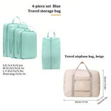 6pcs Travel Compression Storage Bags, Foldable Clothes And Laundry Organizer Bags - Multicolor - View 23