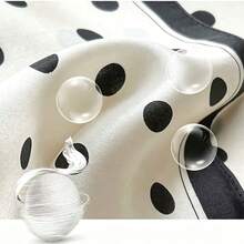 1 pezzo Sciarpa in raso con stampa a pois, Sciarpa da donna alla moda, Può essere utilizzata come cintura, Decorazione per confezioni, Nastro, Fascia per capelli o Sciarpa, Collana sciarpa, Scuola - Multicolore - Visualizzare 6