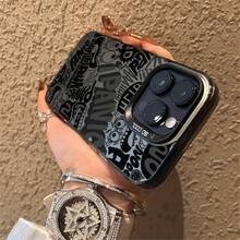Funda para teléfono: Funda suave a prueba de caídas Doodle Monster 7/8 Plus, funda simple y premium con cojín de aire para iPhone 17/17PRO/17 Pro Max/17air/16/16 PRO/16 Pro Max/15/15 Pro/15 Pro Max/14/14 PRO/14 Pro Max/13/13 Pro/13 Pro MAX/12/12 Pro/12 Pro Max/11/11 Pro Maxplus - Negro - Ver 6
