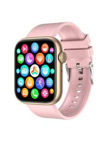 1 chiếc đồng hồ thông minh thể thao unisex theo dõi nhịp tim và gọi điện, tương thích với Android và iOS - Hồng - Xem 13