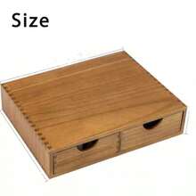 Caja de almacenamiento de cápsulas de café de madera, organizador de estante para cápsulas de café y hojas de té, soporte para cafetera, caja de almacenamiento con cajón debajo de la cafetera, puede contener hasta 30 cápsulas - Multicolor - Ver 6