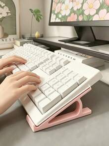 Ergonomic Keyboard Stand, Anti-Slip Universal Bracket, Multiple Colors Available, Suitable For Office And Gaming Desk Accessories, Office Supplies, Office Accessories - A - View 4