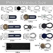 24pcs Waistband Extender Set, Flexible Adjustable Elastic Waist Extender, Invisible Collar Extender, No-Sew Women's & Men's Extender - Multicolor - View 8