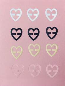 1/4/8/12pcs Heart-Shaped Bra Straps With Anti-Slip Invisible Bra Clips, Designed For Travel, Sports And Body Protection On The Go - Multicolor - View 12
