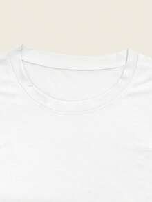 Camiseta casual deportiva de manga corta para hombre con estampado de escoba de Halloween, diseño de cuello redondo con temática otoñal, estilo nuevo y holgado, top reversible por delante y - Blanco - Ver 4