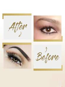 12pcs Eyebrow Stencils, 1pc Auxiliary Rope, 1pc Eyebrow Razor, Head-Mounted English Eyebrow Card Silicone Integrated Eyebrow Drawing Card Set, Slouchy Person's Eyebrow Drawing Assistant - Multicolor - View 4