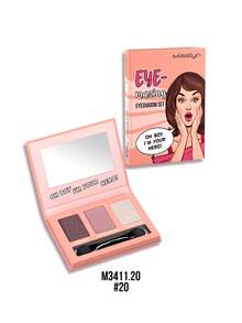 MISSLYN 1件裝 EYE-Mazing 三色眼影盤，附鏡子與刷具，啞光閃亮細緻亮片柔滑質地，適合敏感肌，高顯色冬季 Y2K 時尚風格，生日、情人節、新年派對禮物 - 20 OH BOY I'M YOUR HERO! - 查看 9