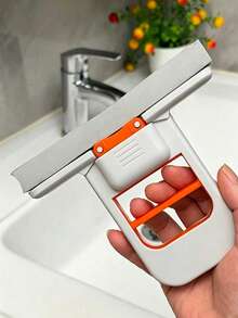 4pcs Extendable Mini Mops - Dry & Wet Cleaning Function, Compact Space-Saving Design, Durable Plastic Material, Suitable For Kitchen, Bathroom, Living Room, Car Windows. Multi-Functional Cleaning Tool, Can Be Used For Bathroom Cleaning, Stylish Handle Design, Efficient Cleaning Brush Head For Mopping, Home Cleaning Tool, Self-Wringing Mop, Hands-Free Mop, Rotating Dehydration - Multicolor - View 3