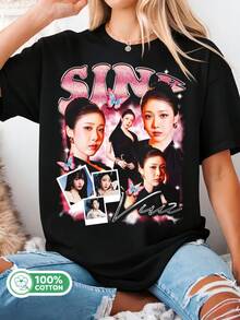 Sinb Viviz Retro T-Shirt, Viviz A Montage Of ( ) T-Shirt, Viviz New Legacy In North America T-Shirt, VIVIZ Members Tee - Black - View 1