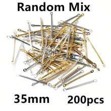 100個 15-40mm 長條形連接件 DIY 珠寶製作配件 適用於耳環和項鍊 - bar connector charms - 查看 29